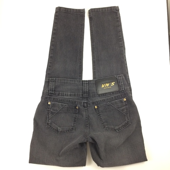 Vintage Vn's Vanios Faded Black Jeans 27 Skinny - Picture 6 of 7